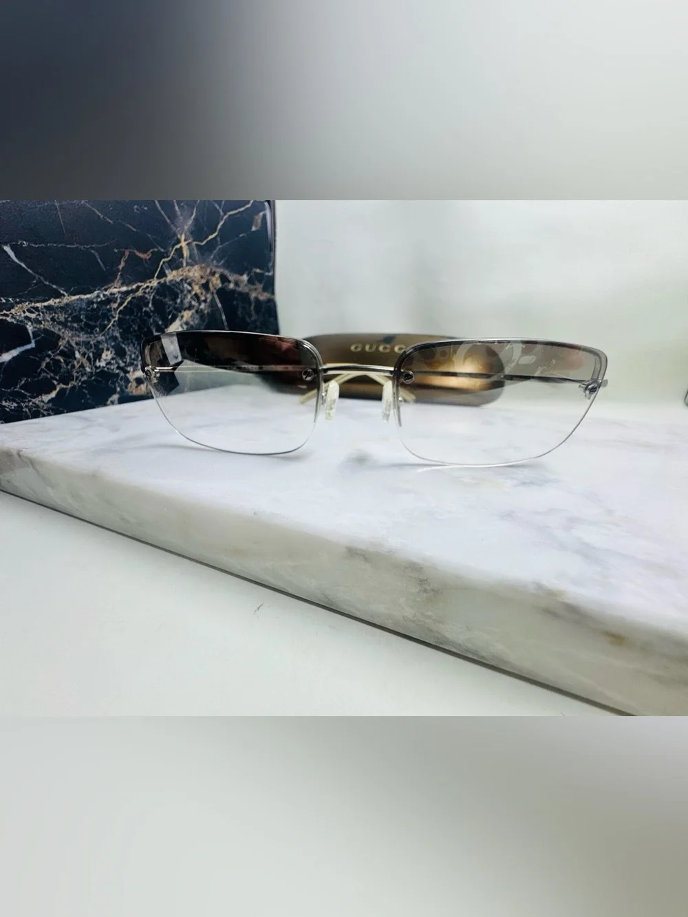 90s GUCCI Vintage Sunglasses rectangular square